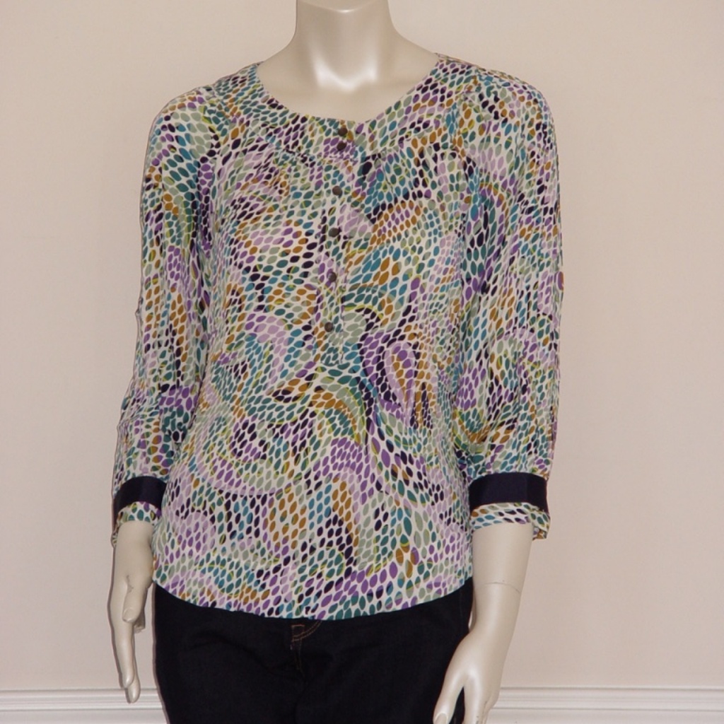 Dvf Corso Ivory Shoals Top - Size 2
